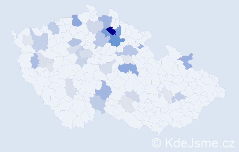 Příjmení: 'Charousková', počet výskytů 107 v celé ČR