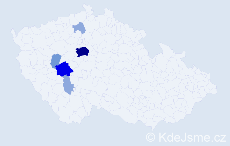 Příjmení: 'Rotyková', počet výskytů 15 v celé ČR