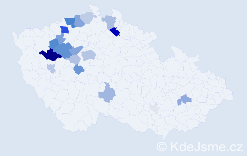 Příjmení: 'Bretschneider', počet výskytů 52 v celé ČR