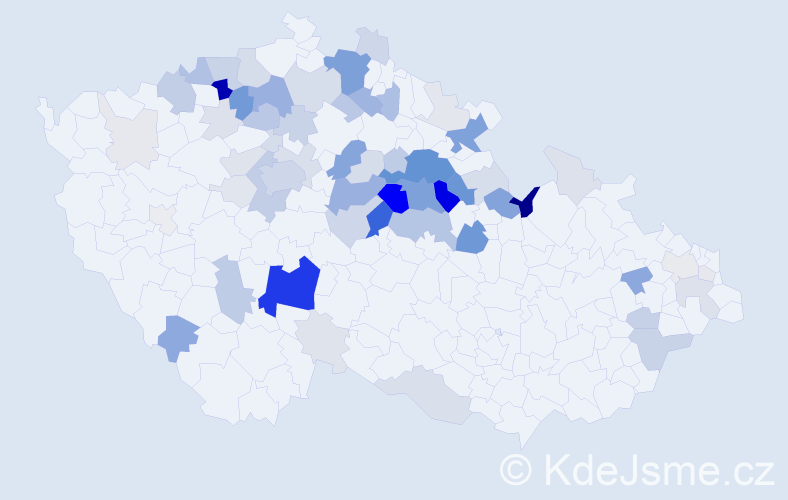 Příjmení: 'Joštová', počet výskytů 269 v celé ČR