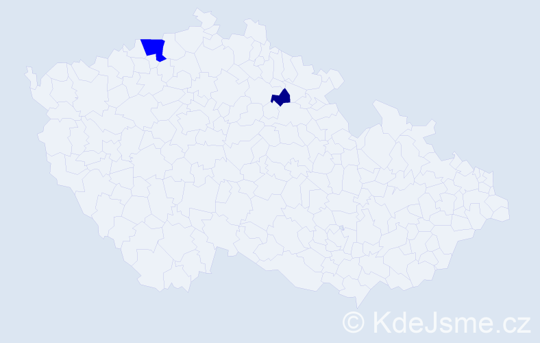 Příjmení: 'Rechková', počet výskytů 3 v celé ČR