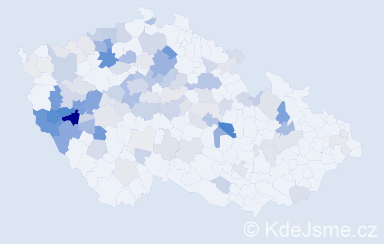 Příjmení: 'Kastner', počet výskytů 460 v celé ČR