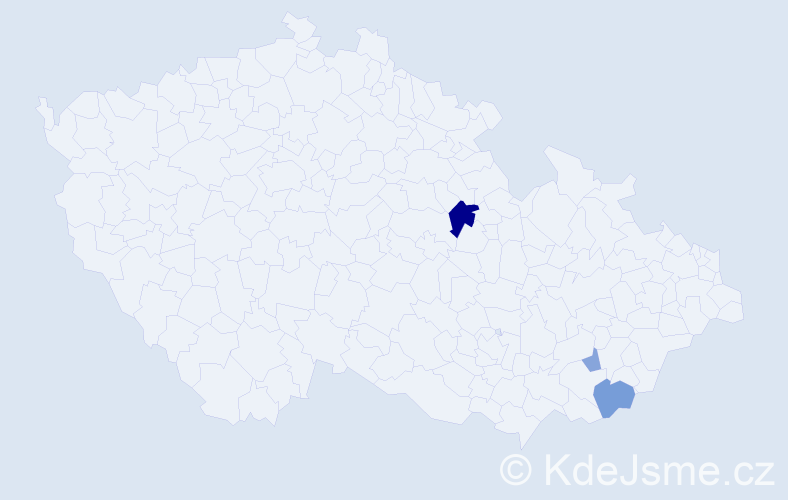 Příjmení: 'Poluch', počet výskytů 7 v celé ČR