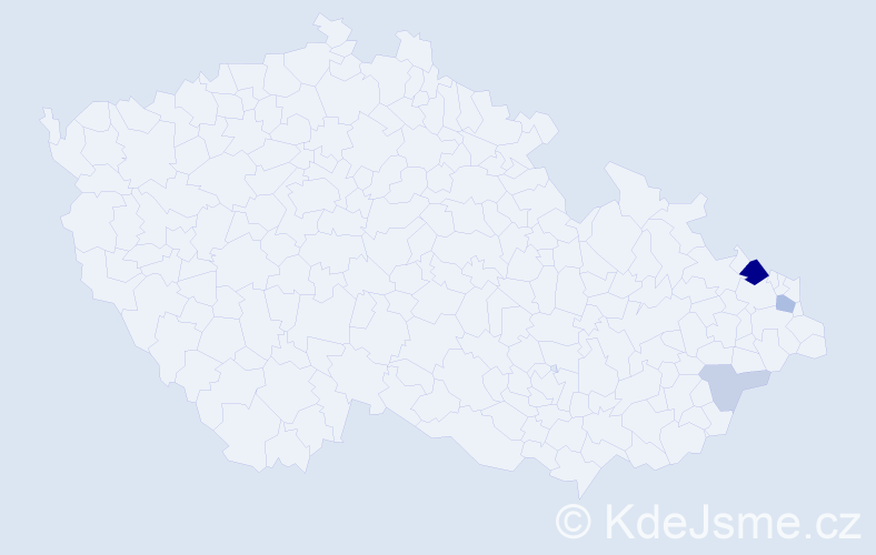 Příjmení: 'Piekniková', počet výskytů 10 v celé ČR