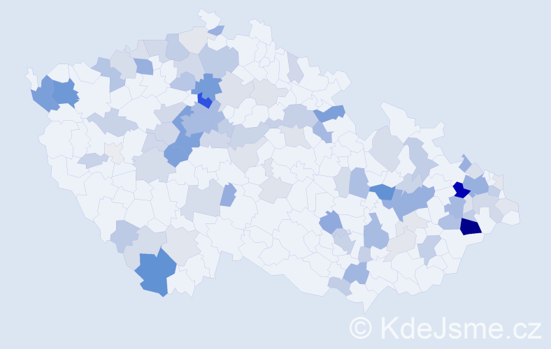 Příjmení: 'Fabianová', počet výskytů 322 v celé ČR