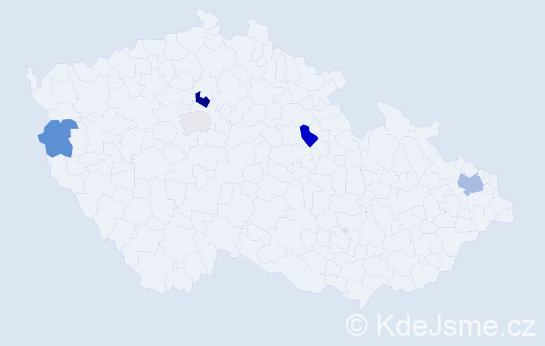 Příjmení: 'Harkotová', počet výskytů 7 v celé ČR