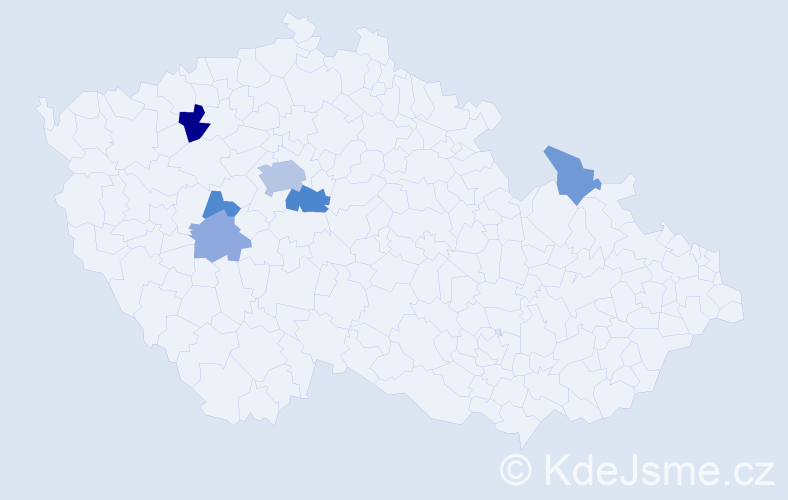 Příjmení: 'Lyachová', počet výskytů 13 v celé ČR