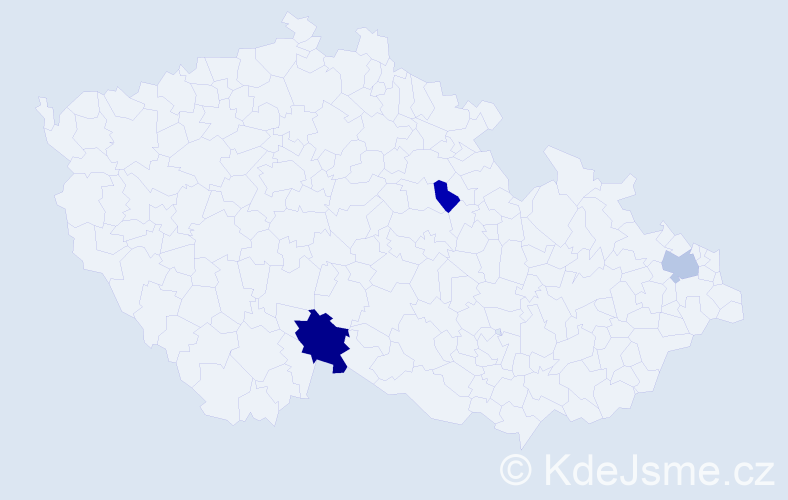 Příjmení: 'Palaugari', počet výskytů 11 v celé ČR
