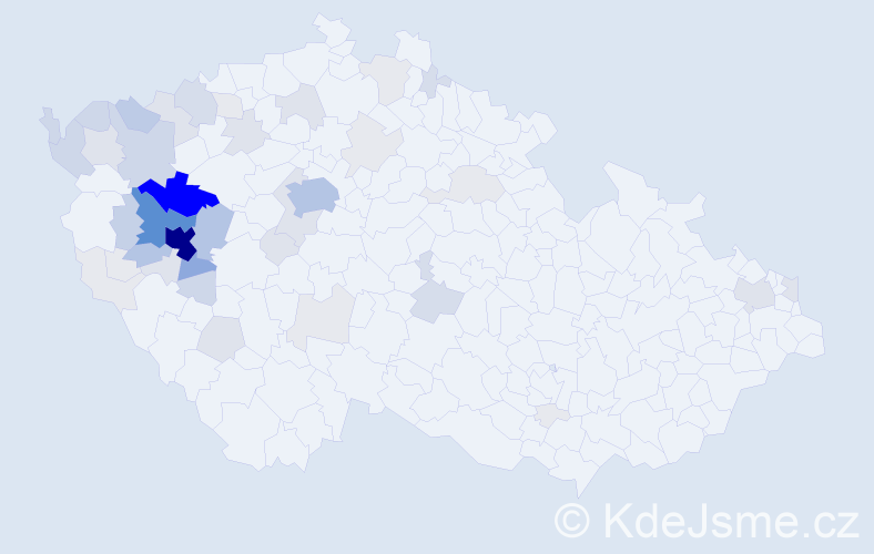 Příjmení: 'Eret', počet výskytů 229 v celé ČR