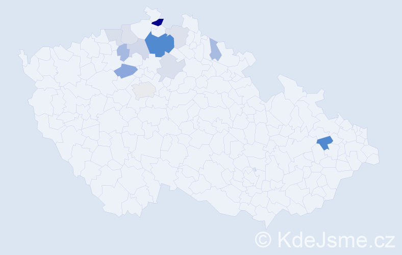 Příjmení: 'Effler', počet výskytů 27 v celé ČR