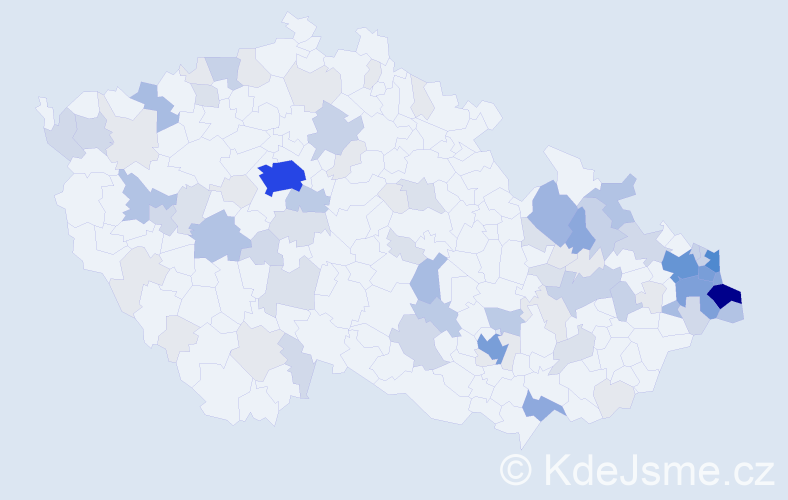 Příjmení: 'Lipka', počet výskytů 347 v celé ČR