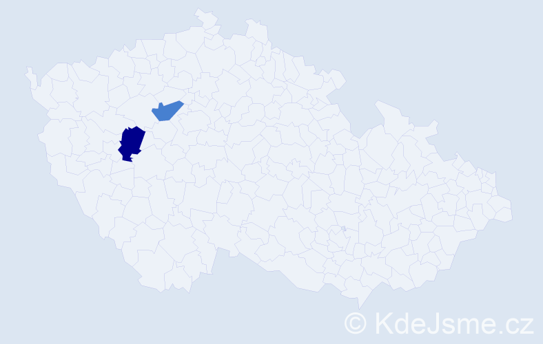 Příjmení: 'Fryjauf', počet výskytů 4 v celé ČR
