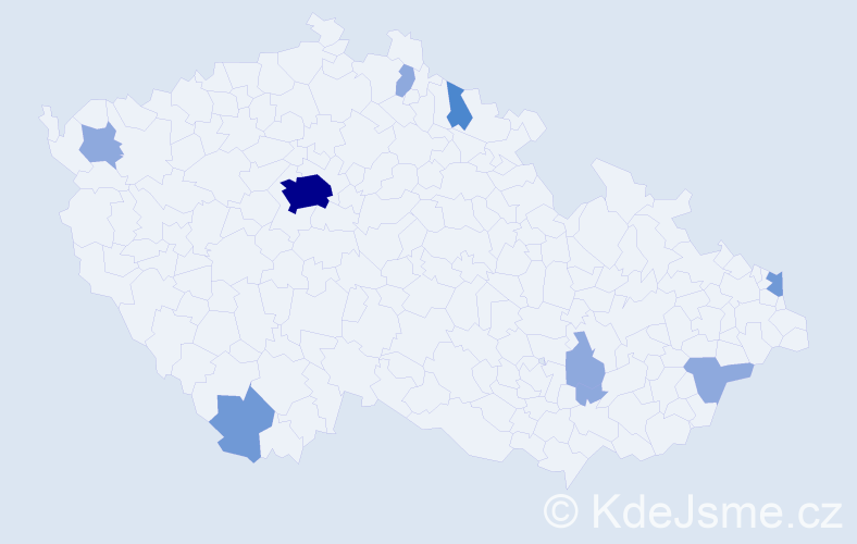Příjmení: 'Schaefer', počet výskytů 18 v celé ČR