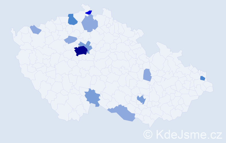 Příjmení: 'Savka', počet výskytů 31 v celé ČR