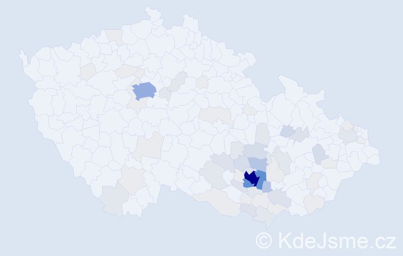 Příjmení: 'Švábenská', počet výskytů 215 v celé ČR