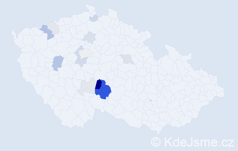 Příjmení: 'Pilská', počet výskytů 37 v celé ČR