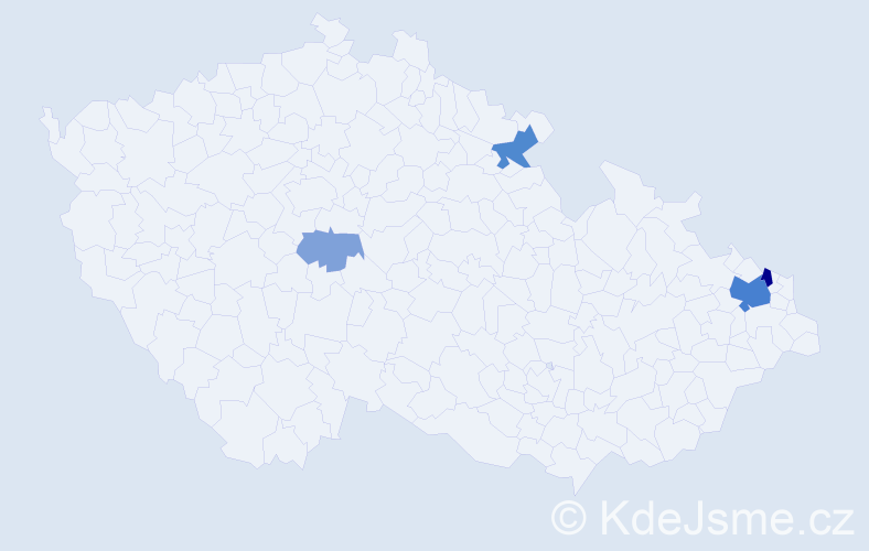 Příjmení: 'Puch', počet výskytů 12 v celé ČR