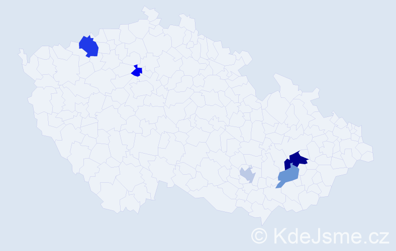 Příjmení: 'Potrok', počet výskytů 8 v celé ČR