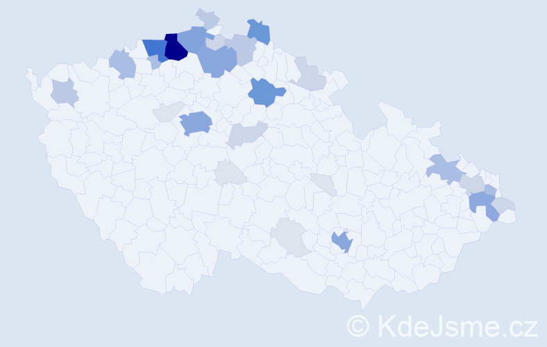 Příjmení: 'Berko', počet výskytů 132 v celé ČR