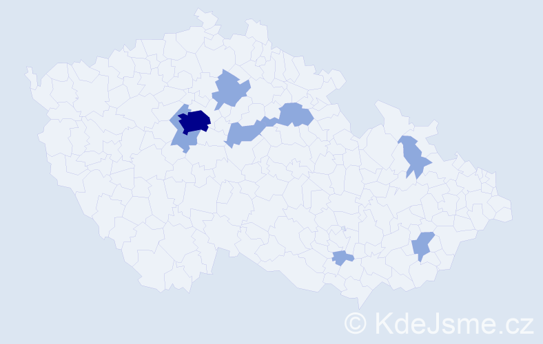 Příjmení: 'Domnosilová', počet výskytů 17 v celé ČR