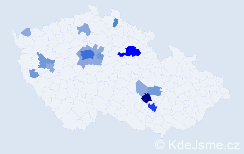 Příjmení: 'Feifer', počet výskytů 54 v celé ČR