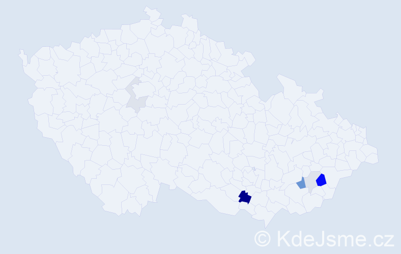 Příjmení: 'Matyák', počet výskytů 14 v celé ČR