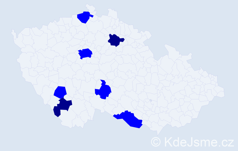 Příjmení: 'Krenn', počet výskytů 9 v celé ČR