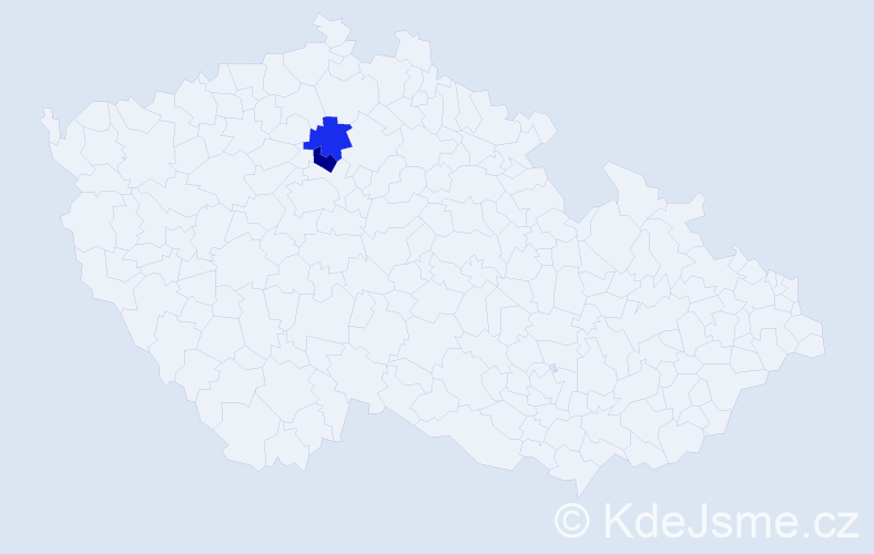 Příjmení: 'Kuzmeniuková', počet výskytů 4 v celé ČR