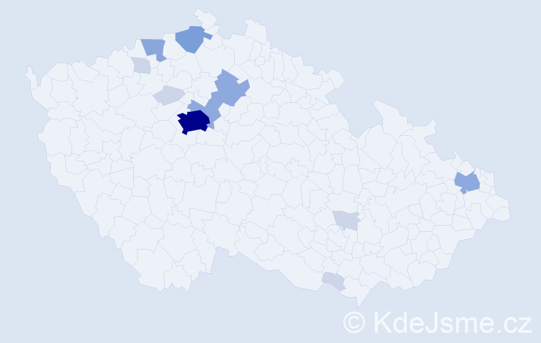 Příjmení: 'Issa', počet výskytů 31 v celé ČR