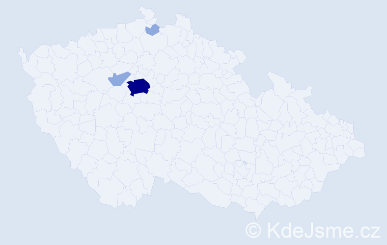 Příjmení: 'Kellersteinová', počet výskytů 7 v celé ČR