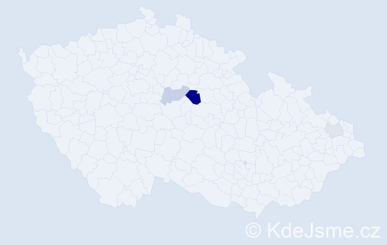 Příjmení: 'Tenušák', počet výskytů 6 v celé ČR