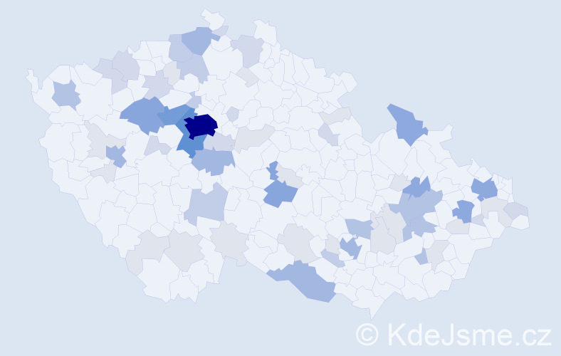 Příjmení: 'Kotouč', počet výskytů 193 v celé ČR