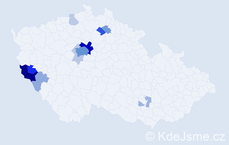 Příjmení: 'Krasilynets', počet výskytů 44 v celé ČR
