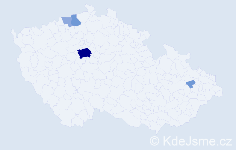 Příjmení: 'Bandur', počet výskytů 11 v celé ČR