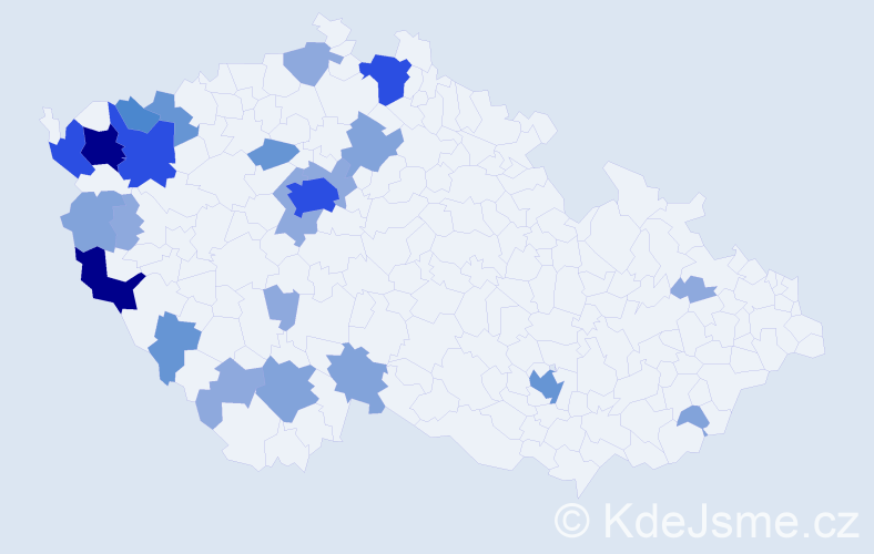 Příjmení: 'Forster', počet výskytů 69 v celé ČR