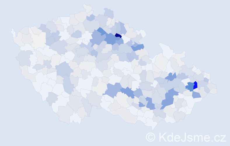 Příjmení: 'Bajer', počet výskytů 1332 v celé ČR