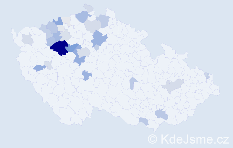 Příjmení: 'Elznic', počet výskytů 119 v celé ČR