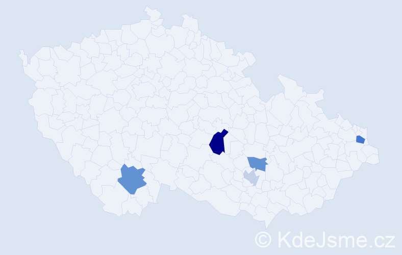 Příjmení: 'Faschingová', počet výskytů 8 v celé ČR