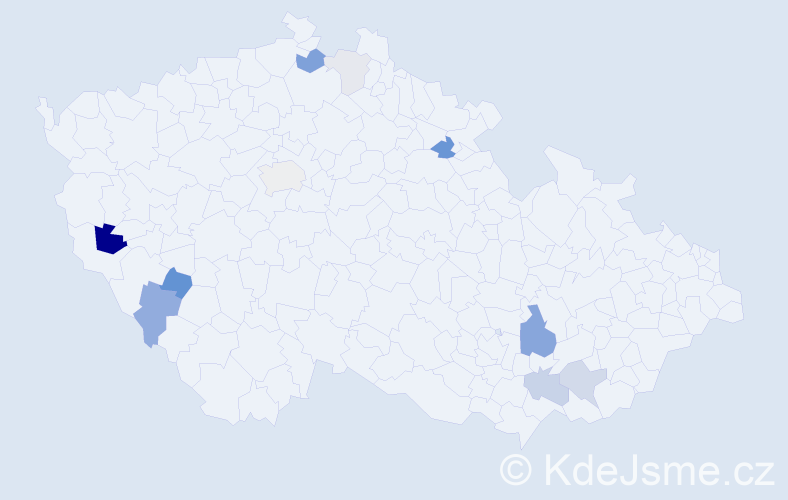 Příjmení: 'Giblo', počet výskytů 28 v celé ČR