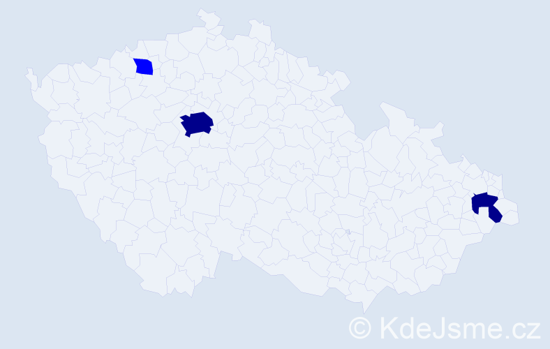 Příjmení: 'Dudiaková', počet výskytů 8 v celé ČR