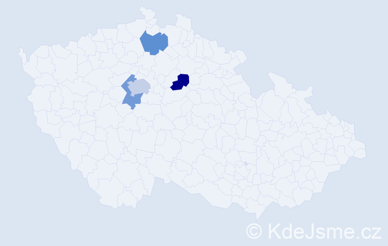 Příjmení: 'Avdić', počet výskytů 5 v celé ČR