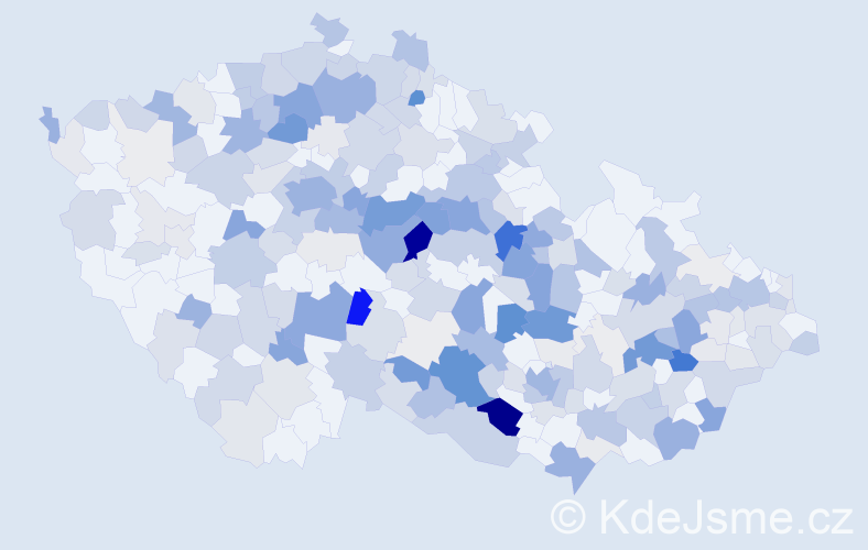 Příjmení: 'Olivová', počet výskytů 804 v celé ČR