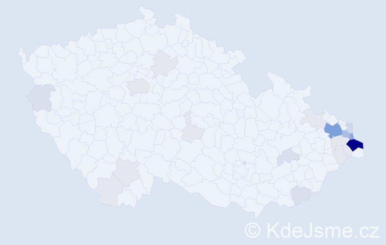 Příjmení: 'Szurman', počet výskytů 87 v celé ČR