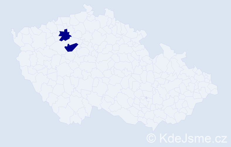 Příjmení: 'Chykerenda', počet výskytů 2 v celé ČR