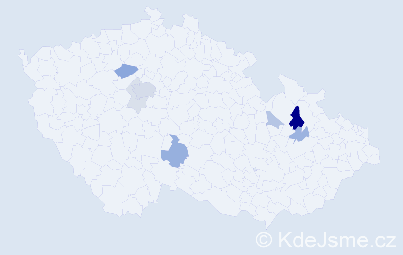 Příjmení: 'Zoth', počet výskytů 20 v celé ČR