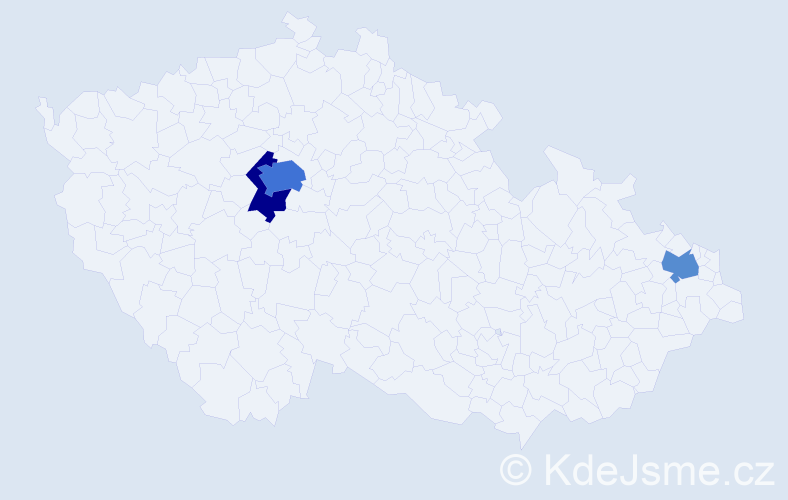 Příjmení: 'Leimgruber', počet výskytů 6 v celé ČR
