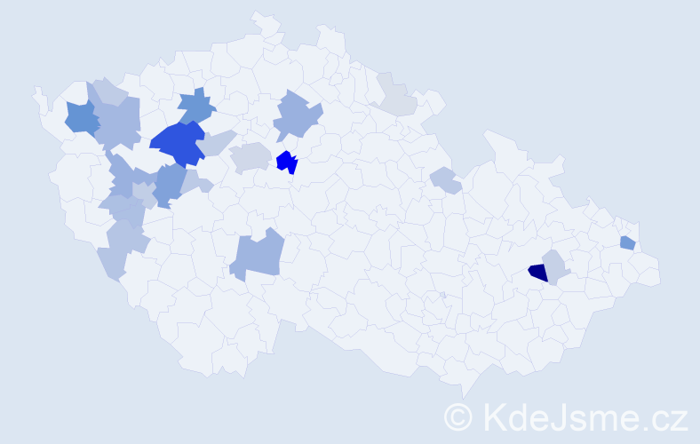 Příjmení: 'Lauberová', počet výskytů 94 v celé ČR