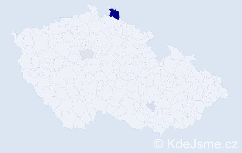 Příjmení: 'Sytnikov', počet výskytů 5 v celé ČR