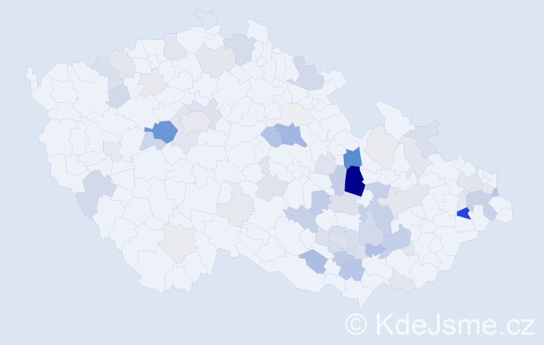Příjmení: 'Knoll', počet výskytů 227 v celé ČR