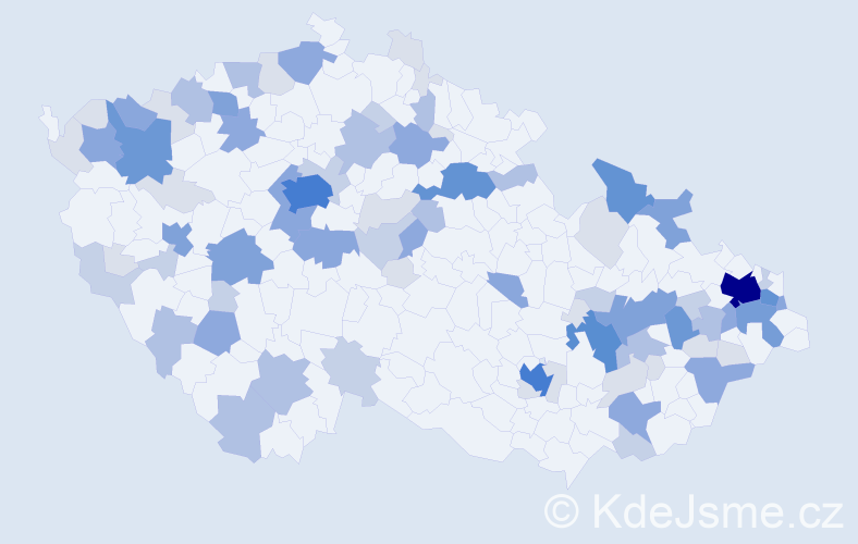 Příjmení: 'Fedorová', počet výskytů 272 v celé ČR